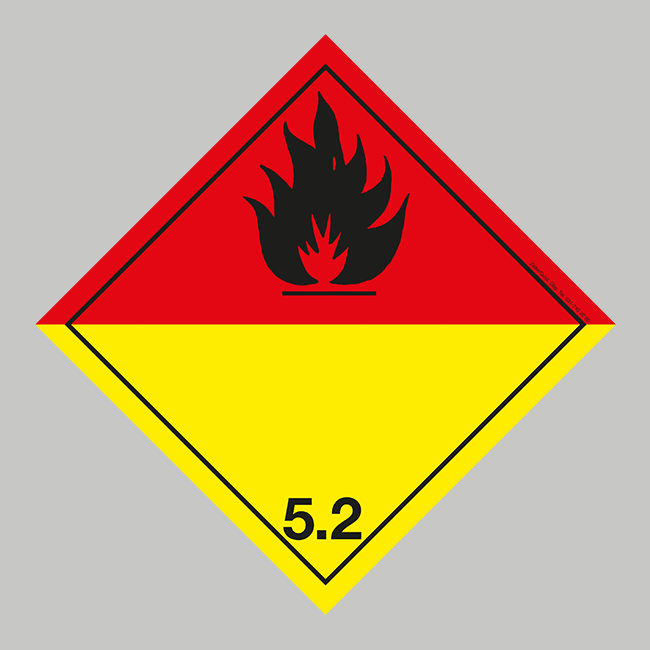 Class 5 2 Organic Peroxide Oxidizing Agent 2525 Cm Dg Labelstore